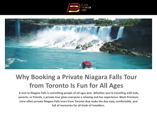 Private Niagara Falls Tour from Toronto Fun for All Ages