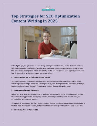 Top Strategies for SEO Optimization Content Writing in 2025