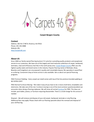 Carpet Bergen County