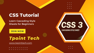 CSS Tutorial | Learn Cascading Style Sheets for Beginners - Tpoint Tech