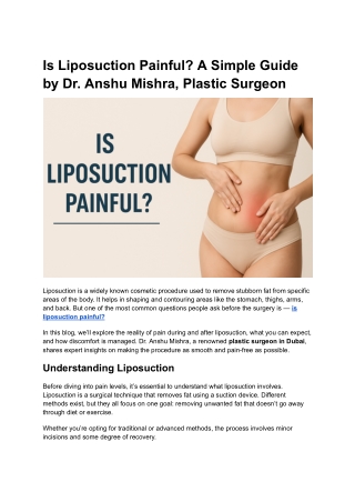 Is Liposuction Painful