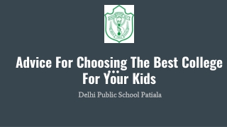 Advice For Choosing The Best College For Your Kids