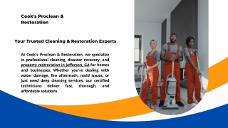 Cook's Proclean & Restoration