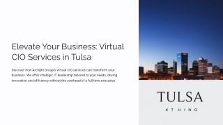 Expert VCIO Consulting Services to Drive IT Strategy and Growth