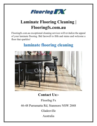 Laminate Flooring Cleaning