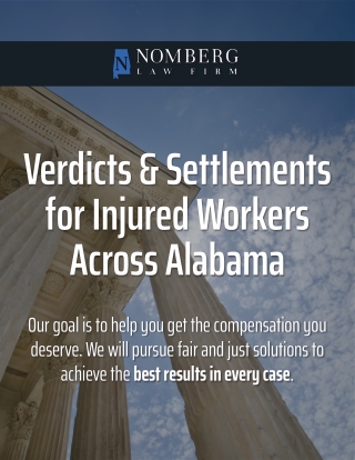 Verdicts & Settlements for Injured Workers Across Alabama