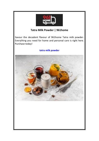 Tatra Milk Powder  961home