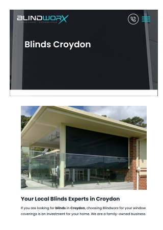 Blinds Croydon