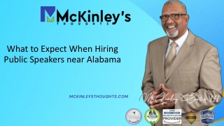 What to Expect When Hiring Public Speakers near Alabama