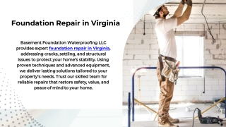 Foundation Repair in Virginia