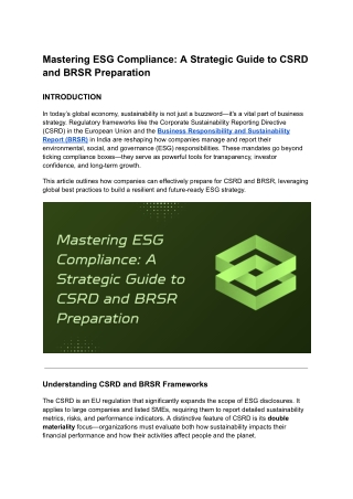 Mastering ESG Compliance_ A Strategic Guide to CSRD and BRSR Preparation
