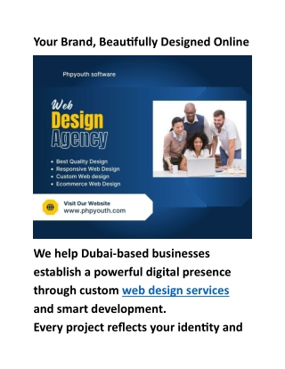 Your Brand, Beautifully Designed Online