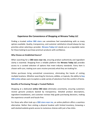 Nirvana Today LLC