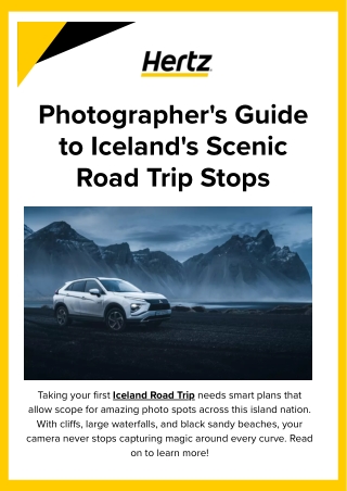 Ultimate Iceland Road Trip by Hertz Iceland