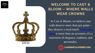 Welcome to Cast & Bloom – Where Walls Wear Crowns