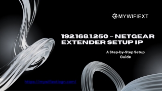 192.168.1.250 – Netgear Extender Setup IP