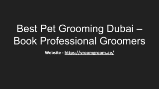 Best Pet Grooming Dubai – Book Professional Groomers