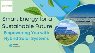 Smart Energy for a Sustainable Future