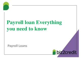 Payroll loan Everything you need to know