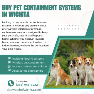 Buy Pet Containment Systems in Wichita  Dog Watch Wichita