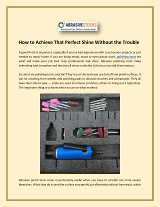 How to Achieve That Perfect Shine Without the Trouble