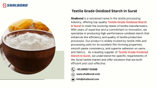 Textile Grade Oxidized Starch in Surat