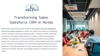 Salesforce CRM Integration Services in Noida