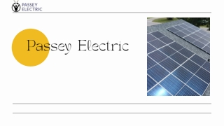 Passey Electric Brings Clean Energy Closer to Home