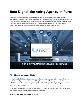 Best Digital Marketing Agency in Pune