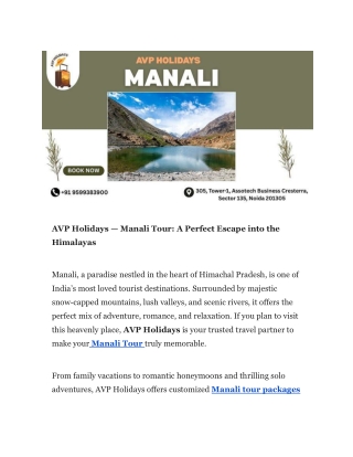 Manali Tourists