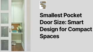 Smallest Pocket Door Size Smart Design for Compact Spaces