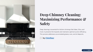 Deep Chimney Cleaning – Faber, Elica & More!