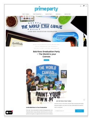 Bob Ross Graduation Party Creative Ideas for Your Canvas Celebration