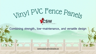 Vinyl PVC Fence Panels: Combining strength, low-maintenance, and versatile desig