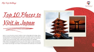 Top 10 Places to Visit in Japan