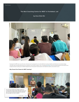 Best Chemistry Coaching in Faridabad | Top Coaching for JEE & NEET