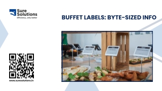 Digital Buffet Labels | SureDisplay™ ESL for Hotels & Restaurants