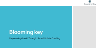 Transform Your Well-Being with Blooming Key