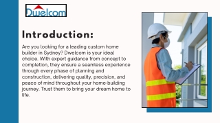 Top Custom Home Builders in Sydney| Expert Builders for Custom Home Projects