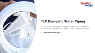 PEX Domestic Water Piping