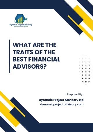 What Are The Traits Of The Best Financial Advisors