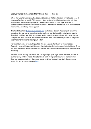 Backyard Bliss Reimagined_ The Ultimate Outdoor Sofa Set