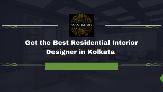 Get the Best Residential Interior Designer in Kolkata