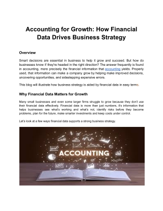 Accounting for Growth_ How Financial Data Drives Business Strategy