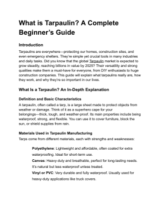 What is Tarpaulin_ A Complete Beginner’s Guide