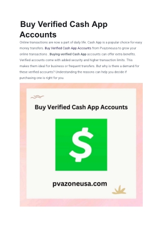 How to Buy, Verified Cash App Accounts in 2025