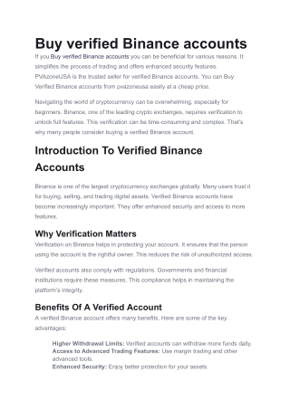 Quote by 3 Top 5 Best Website To Buy Verified Binance ...