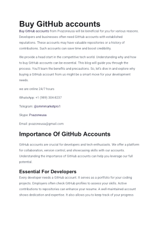 Top 10 Sites To Buy Old Github Accounts In 2025-26