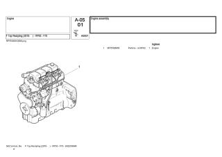 McCormick F Top Restyling (2010- ) - RP55 - F75 Tractor Parts Catalogue Manual Instant Download