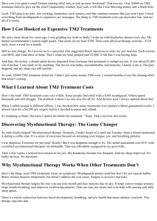 My Failed $5,000 TMJ Journey Before Finding This